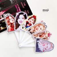 Quạt xòe idol BLACKPINK Rosé cute face má hồng 140423