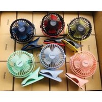 Quạt Yoobao F04 tích điện 6400mah kẹp xe đẩy, để bàn,du lịch dùng 32 tiếng. Bảo hành 12 tháng