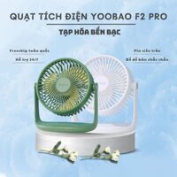 Quạt Yoobao F2 pro chính hãng 10.000mah tích điện lên tới 50h để bàn sạc USB - Tạp Hóa Bến Bạc