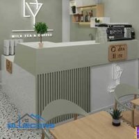 Quầy Bán Trà Sữa Sang Trọng QTS002