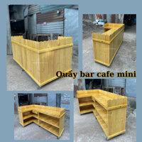 Quầy Bar Cafe mini Bằng Gỗ Re