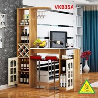 Quầy bar mini, kệ rượu chia không gian VKB35A - VĐ Smart Furrniture NỘI THẤT LẮP RÁP VIENDONGADV