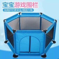 Quây bóng lục giác cho bé ,quây  bóng của bé khung thép trắng sáng