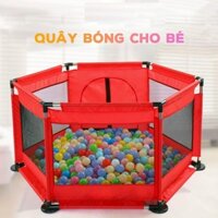 Quây bóng lục giác khung inox chắc chắn tặng kèm 10 bóng nhựa