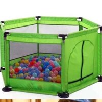 Quây Bóng Lục Giác Khung Inox Tặng Kèm 10 Bóng Nhựa mềm {ĐỒ CHƠI CHO BÉ}