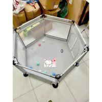 Quây bóng, nhà bóng cho bé quây lục giác (tặng kèm 5 bóng)