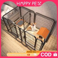 quây chuồng chó Bộ 6 tấm Ghép Chuồng Quây Nan Ống Sơn Tĩnh Điện Dành Cho Chó Lớn chuồng chó