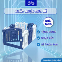 Quây Cũi Cho Bé Dung Bike Offcial - Quây Nhựa Cho Bé Màu Xanh trắng, Chắc Chắn, Làm Từ Nhựa An Toàn Cho Bé