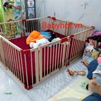 Quây cũi gỗ Playpen 8 cánh