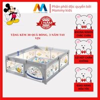 Quây cũi nhà bóng LUCKMAN Cho bé chống va đập,khung hợp kim chắc chắn Kích thước 1m5.1m5