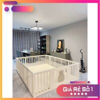 Quây cũi nhựa cao cấp cho bé tặng 100 bóng và 1 thảm