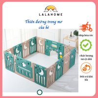 Quây cũi nhựa gấp gọn, Quây bóng cho bé 1m5 nhựa nguyên sinh an toàn cho bé