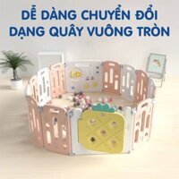 Quây cũi nhựa Holla màu cam (144x180cm)