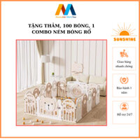QUÂY CŨI NHỰA MOMMYKIDS MINH CHAU TẶNG THẢM, 100 BÓNG HOLLA, THẢM VÀ COMO NÉM BÓNG RỔ