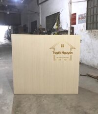 Quầy lễ tân shop mỹ phẩm gỗ công nghiệp TN052