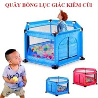 QUÂY NHÀ BÓNG LỤC GIÁC KHUNG INOX QUÂY VẢI KHÔNG DỆT