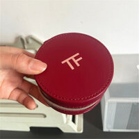 Quầy nội địa TF Red Air Cushion Vỏ da tròn bằng da PU Ví đựng tiền xu Túi đựng mỹ phẩm