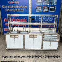 Quầy Pha Chế Inox 2m2, Quầy Pha Chế Trà Chanh Thành Phát