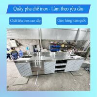 Quầy pha chế inox dài 2000 mm, hàng cao cấp giá tốt cho mọi người.