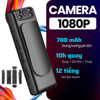 Quay phim + Ghi âm camera mini nhỏ quay phim 10 giờ - Máy quay phim 1080 full HD sắc nét, camera không dây dùng pin