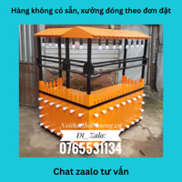 Quầy Trà Sữa Màu Cam Đẹp