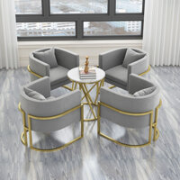 Quầy Trà Sữa, Sofa, Văn Phòng Bán Hàng Đơn, Bàn Ghế Hội Chợ Bằng Sắt, Thẩm Mỹ Viện Sofa Thư Giãn Kết Hợp Văn Phòng