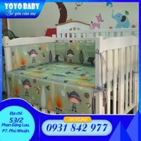 Quây và ga cho cũi có kích thước nệm 70x140cm |YoYo Baby