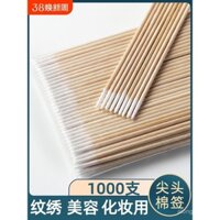 Que bông nhọn cho trang điểm xăm, định hình lông mày, kẻ mắt, đầu nhỏ siêu mịn, que nhổ dùng một lần, đặc biệt cho thẩm mỹ viện 2