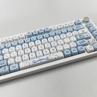 Quế Chó MOA Keycap Biển San Hô Ban Đầu Nhà Máy Chiều Cao Keycap Bàn Phím Cơ pbt Thăng Hoa Keycap Hoạt Hình