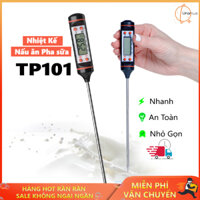 Que đo nhiệt độ - Dụng cụ đo nhiệt độ thực phẩm - Nhiệt kế TP101 nấu ăn pha sữa nhỏ gọn tiện dụng màn hình hiển thị rõ ràng. Bảo hành Uy Tín