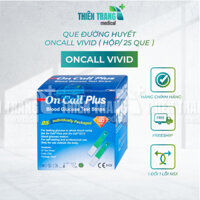 Que đường huyết Oncall Vivid (25 que/hộp) Thiên Trang Medical