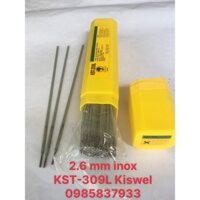 Que hàn inox 2.6 mm KST-309L 2kg Kiswel dùng hàn chất liệu inox dễ dàng hiệu quả an toàn thuận tiện chắc chắn