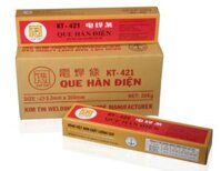 Que Hàn Sắt Kim Tín E6013 KT-421, 2.5x300mm, 2.5 Kg / Hộp, 20 Kg / Thùng