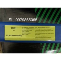 Que hàn tig inox 304 bù tig ER304 Trung Quốc 5kg
