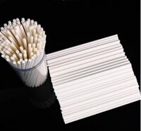 Que kẹo mút 10cm - trắng (set 100c)