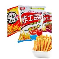 Que khoai tây muối giòn, khoai tây chiên giòn, đồ ăn nhẹ hoài niệm tuổi thơ, que khoai tây khô, quà tặng thực phẩm phồng