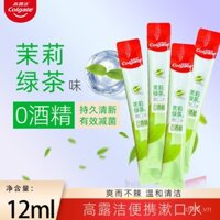 Que nước súc miệng Colgate Jasmine Green Tea, gói du lịch dùng một lần, hương vị miệng tươi mát