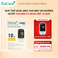 Que Thử Axit Uric {Gout} FaCare FC-M168 (HỘP 10 QUE) + Tặng Thêm 10 Kim Chích Máu