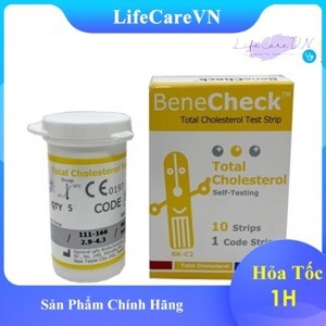 Que thử Cholesterol - Benecheck 3 in 1 (10 que)