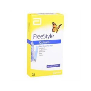 Que thử đường FreeStyle Optium 25 que