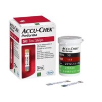 Que thử đường huyết accu check performa 50 (tặng 50 kim lấy máu-kim tròn chích lấy máu)