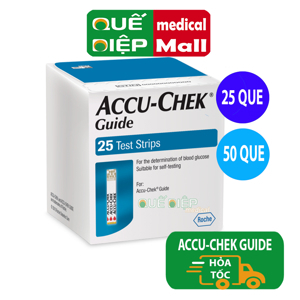Que thử đường huyết Accu-Chek Guide hộp 25 que