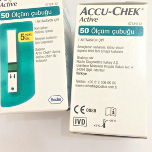 Que thử đường huyết Roche Accu-Chek Active 50
