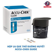 que thử đường huyết accu-chek guide hộp 25 que, 50 que. HÀNG CÔNG TY CHÍNH HÃNG.