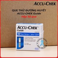 Que thử đường huyết ACCU CHEK GUIDE ⚡ Hộp 50 que chính hãng ⚡ Độ chính xác cao, que dễ lấy máu