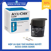Que thử đường huyết Accu-Chek Guide (Hộp 25-50 que)