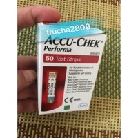 Que Thử Đường Huyết Accu Chek Performa 50 Que