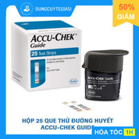 Que thử đường huyết Accu-Chek Guide (Hộp 25-50 que)