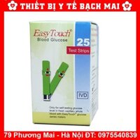 Que Thử Đường Huyết Cho Máy Đo Rossmax Easy Touch GCU ET322 [Hộp 25 Que]