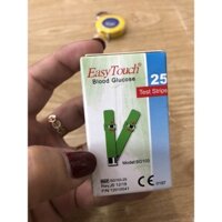 Que thử đường huyết Easy Touch GCU- thử đường máy 3in1 Easy Touch- lọ 25 que